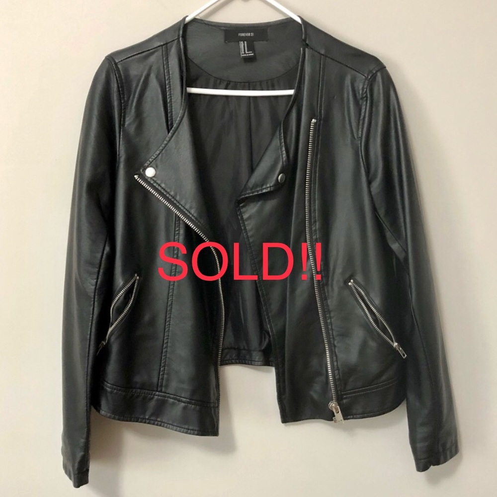 Faux Leather Jacket